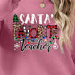 Christmas Themed Letter Graphic Sweatshirt