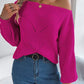 NotSoBasic Openwork Long Sleeve Sweater