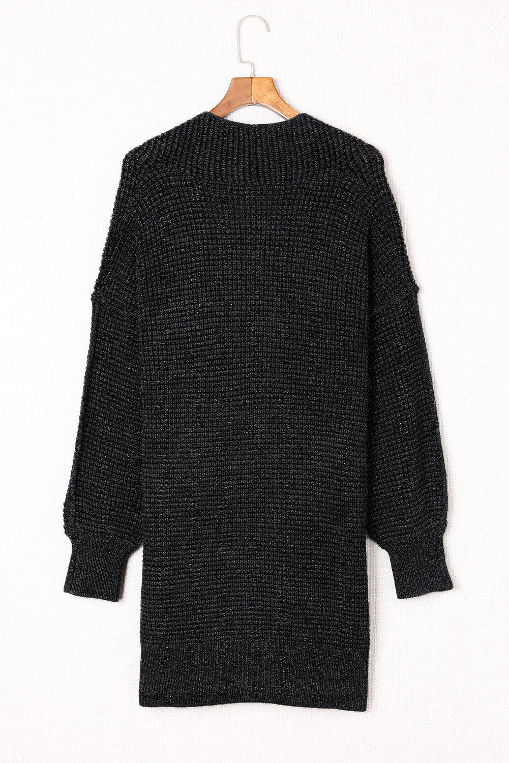 Women's Heathered Open Front Longline Cardigan