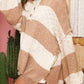 Color Block Buttoned Sweater