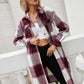 Outer Adventure Plaid Longline Shirt Jacket