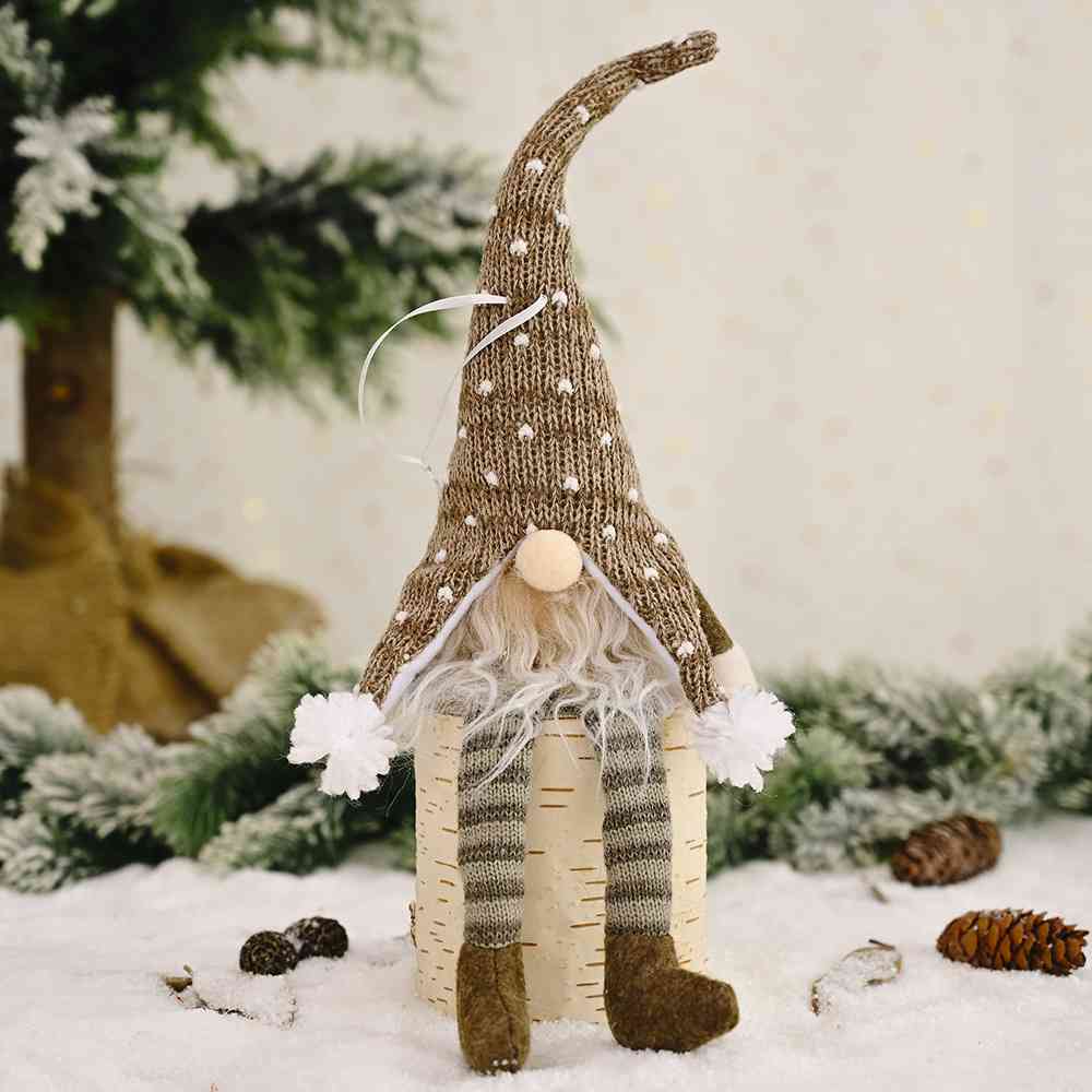 Winter Christmas Light-Up Long Leg Faceless Gnome