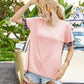 Leopard Round Neck Short Sleeve T-Shirt