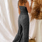 Floral Spaghetti Strap Wide Leg Jumpsuit