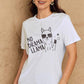 Malibu Dreams Simply Love Full Size NO DRAMA LLAMA Graphic Cotton Tee