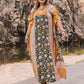 Plus Size Tie Neck Maxi Dress