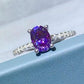 Women's 1 Carat Purple Moissanite 4-Prong Ring