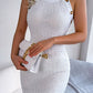 Women's Decorative Button Sleeveless Knit Dress