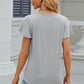 V-Neck Flutter Sleeve T-Shirt