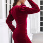 Avery Aria Twist Front Cutout Long Sleeve Dress