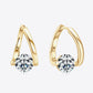 2 Carat Moissanite 925 Sterling Silver Heart Earrings
