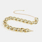 1.2" Width Acrylic Curb Chain Belt