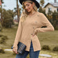 Decorative Button Slit Full Size Long Sleeve T-Shirt
