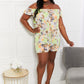 Women's Sew In Love Full Size Pure Delight Floral Off-Shoulder Romper
