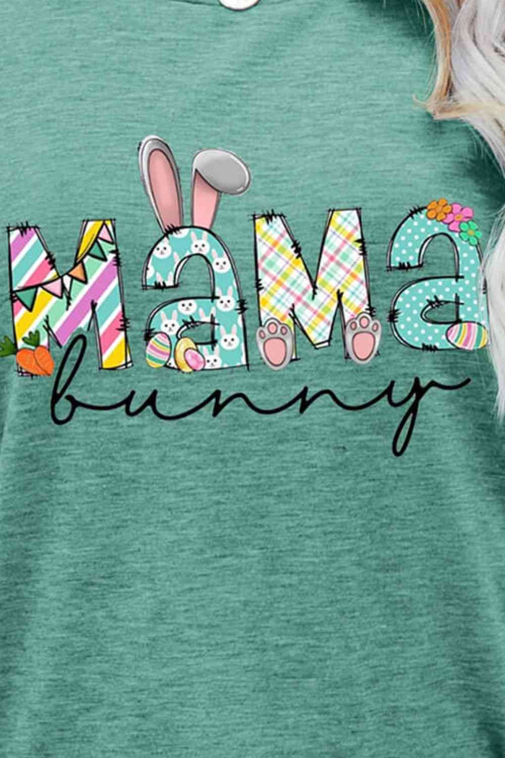 Seasonal MAMA BUNNY Easter Graphic Tee