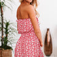 Women's Ditsy Floral Strapless Mini Dress