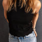 SUMMERCHIC Full Size Scalloped Openwork Grecian Neck Tank