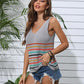 NotSoBasic Striped V-Neck Knit Tank