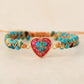 Handmade Heart Shape Natural Stone Bracelet