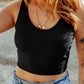 Scoop Neck Wide Strap Tank