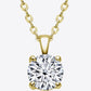 Women's 925 Sterling Silver 1 Carat Moissanite Chain-Link Necklace