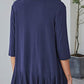 Open Front Ruffle Trim Cardigan