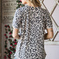 Heimish Leopard Round Neck Petal Sleeve T-Shirt
