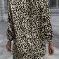 Leopard Roll-Tap Sleeve Shirt