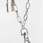 Double Layered Iron Chain Belt with Lock Charm