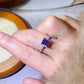 1 Carat Moissanite 925 Sterling Silver Square Ring 💜
