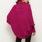 Open Front Batwing Sleeve Cardigan