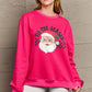 Simply Love Full Size Santa Graphic Long Sleeve CHRISTMAS Sweatshirt