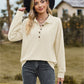 Full Size Collared Neck Long Sleeve Blouse