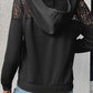 Lace Trim Dropped Shoulder Hoodie