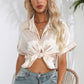 Collared Neck Short Sleeve Shirt