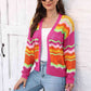 Open Front Openwork Cardigan