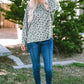 Leopard Round Neck Long Sleeve T-Shirt