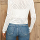 AuroraBlissX V-Neck Long Sleeve Buttoned Knit Top