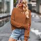 Dropped Shoulder Round Neck Long Sleeve Knit Top