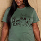 Malibu Dreams Simply Love Full Size NO DRAMA LLAMA Graphic Cotton Tee
