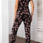 Asymmetrical Neck Short Sleeve Jumpsuit