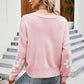 Flower Pattern Button Front Cardigan