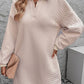 Women's SoDreamy Dusty Pink Johnny Collar Dropped Shoulder Dress
