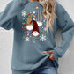 Christmas Winter Faceless Gnomes Graphic Drop Shoulder Sweatshirt