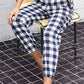 CruzinDrawers Plaid Elastic Gray High Waist Cargo Pants
