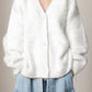 Button Up Dropped Shoulder Cardigan