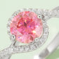 1 Carat Moissanite Contrast 925 Sterling Silver Ring 💜