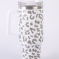 Mugie 40 Oz Leopard Stainless Steel Tumbler in Assorted Colors