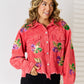 Sequin Raw Hem Jacket