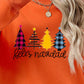 Round Neck Christmas Themed Graphic Long Sleeve Sweatshirt